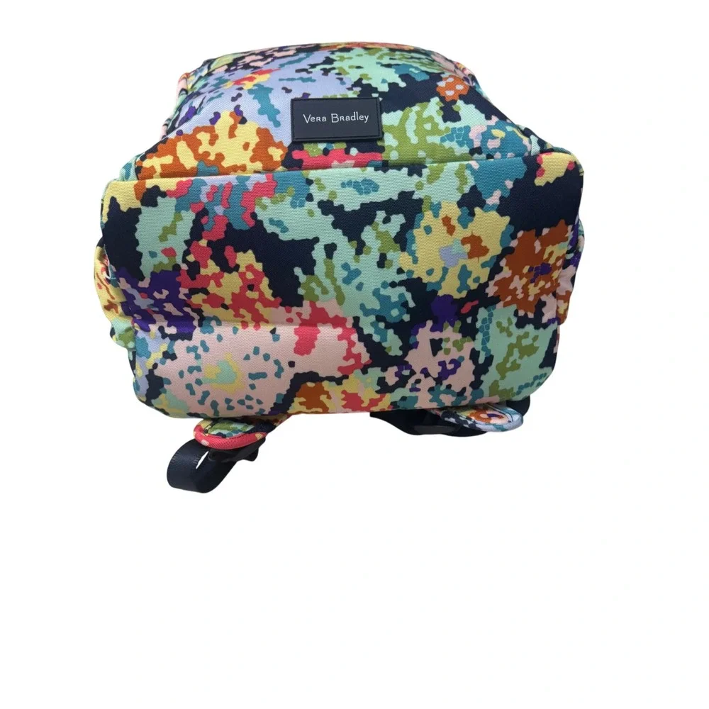 Vera Bradley Grand Laptop Backpack Womens OS Happy Blooms ReActive Excellent